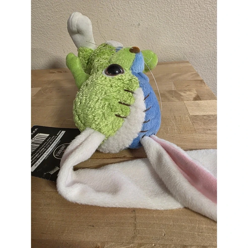 Alex Pardee's Harm Blue Green & Pink Plush Bunny 2003 With Tag Alex Pardee